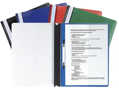 Produktbild von Exacompta Schnellhefter A4 PVC 220µ Farben sortiert für gelochte Dokumente