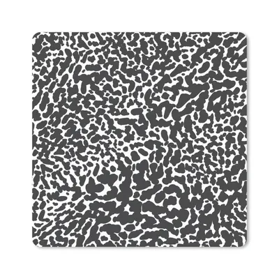Produktbild von MuchoWow® Mauspad Mousepad Muster - Pantherdruck - Schwarz - Weiß 30x30 cm - Mousepads - Maus Mat - Pad - Mausunterlage - Gaming