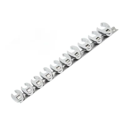 Obrázok produktu pre 10-dielna súprava kľúčov s vraními nohami, veľkosti 10 mm až 22 mm, metrický maticový kľúč pre račňu s 3/8-palcovým pohonom