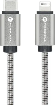 Immagine prodotto di Cavo di ricarica da 1 m in argento USB-C compatibile con iPhone 8 pin QC3.0 PD 27W