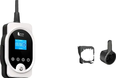 Productafbeelding van Elektrische auto-lader, draagbaar en voor wandmontage, met intelligente app-bediening, 7 kW, geen adapter nodig, Type 2