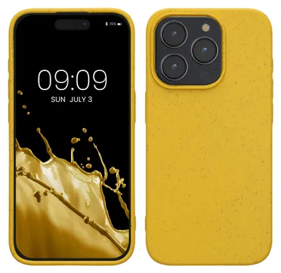 Produktbild von kalibri Case kompatibel mit Apple iPhone 15 Pro - Hülle Handy - Handyhülle Gelb