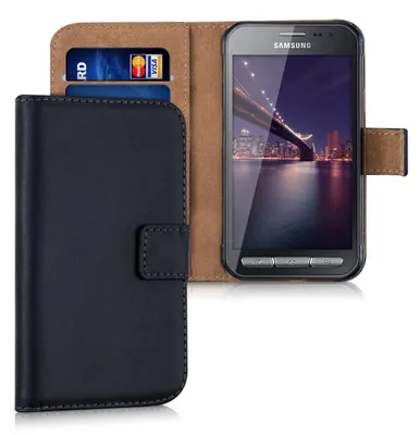Produktbild von kwmobile 31506.01, Geldbörsenhülle, Samsung, Galaxy Xcover 3, Schwarz, Braun
