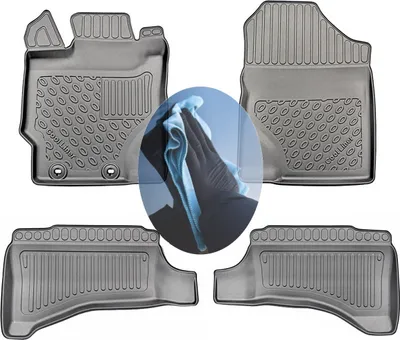 Produktbild von Z512744 TPE-Gummifußmatten kompatibel mit  Toyota Yaris Hybrid Cool 3 XP13 Schrägheck Hatchback 5-türer 2012-2020