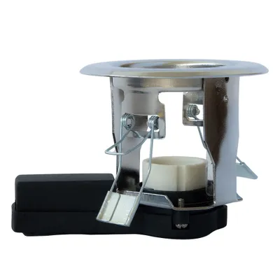 Produktbild von RZB Deckeneinbauleuchte verchromt rund Ø8cm max. 50W GU10 ohne Leuchtmittel