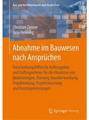 Obrázok produktu pre Abnahme im Bauwesen nach Ansprüchen