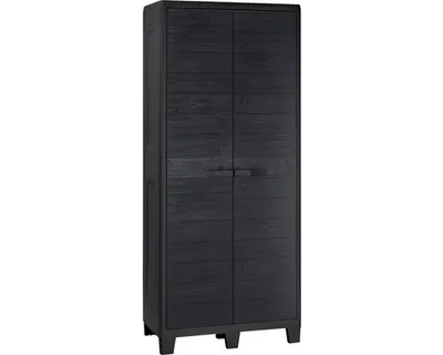Produktbild von Gartenschrank, Geräteschrank Woody groß 78 x 46 x 182 cm anthrazit