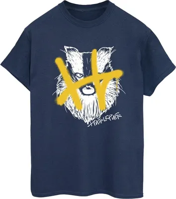 Produktbild von Harry Potter - "Hufflepuff" T-Shirt für Damen BI28194 (XXL) (Marineblau)