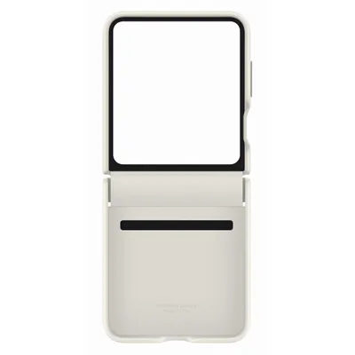 Zdjęcie produktu dla Etui Samsung z ekoskóry do Samsunga Galaxy Z Flip5, beżowe