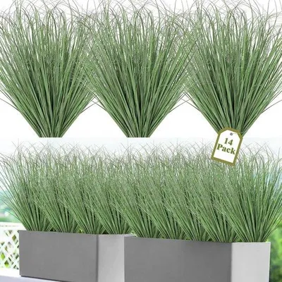 Obrázek produktu pro Sada umělého trávníku 51 cm, světle zelená, odolná proti UV záření