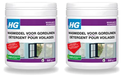 Produktbild von 2 x HG Gardinenwaschmittel 500 g - Vorteilspackung - 2 Stücke