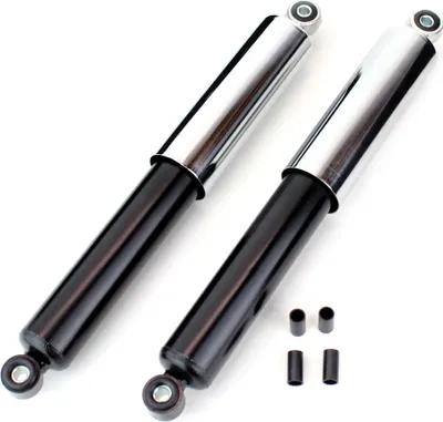 Produktbild von Stoßdämpfer Satz Federbeine mit Chrom Hülse für Hinten 340mm Simson