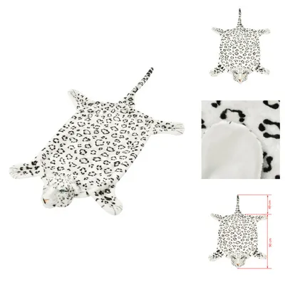 Obrázek produktu pro vidaXL Plyšový koberec z leopardí kůže 139 cm Bílá - Koberce