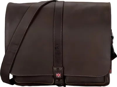 Produktbild von PRIDE&SOUL Umhängetasche "MR. LIAM" aus Leder dunkelbraun