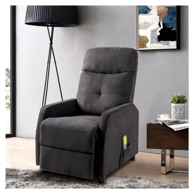 Produktbild von Relaxsessel mit manueller Liegefunktion, verstellbarer Rückenlehne und Massage-Wärmefunktion für Wohnzimmer und Schlafzimmer