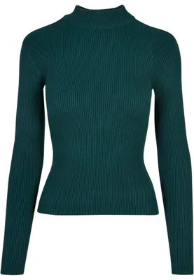 Obrázek produktu pro Dámský svetr Urban Classics Ladies Rib Knit Turtelneck Sweater jasper - 4XL