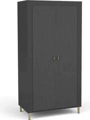 Produktbild von Kleiderschrank 97 cm AUROVA - schwarz