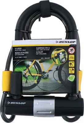 Obrázek produktu pro Dunlop 871125247223 - zámek na kolo, černý