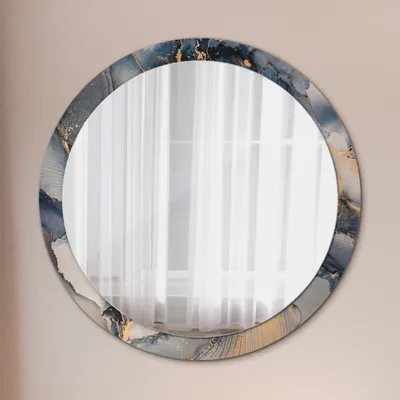Produktbild von Ø100cm Modern Spiegel - Wandspiegel Wandmontage- Schlafzimmer - abstrakt fließend