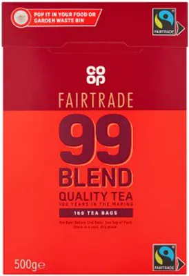 Produktbild von Co-op 99 Blend Fairtrade Tea 160 Tea Bags,  500g