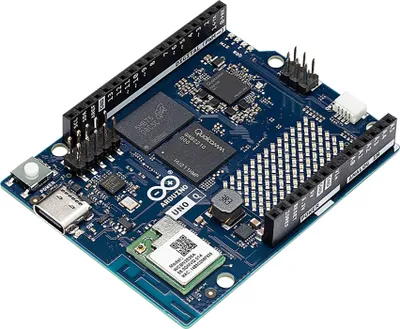Produktbild von Arduino UNO Q 2GB, Qualcomm, Dragonwing QRB2210, 2000 MHz, STM32U585, 160 MHz, 2000 MB