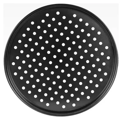 Produktbild von Rundes Pizzablech 32 cm mit Antihaftbeschichtung Kohlenstoffstahl