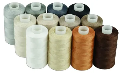 Produktbild von Quiltgarn Nähgarn Quiltfaden - 500 m pro Spule - Baumwolle - 12 neutrale Farben - Für Nähmaschine und Quiltmaschine