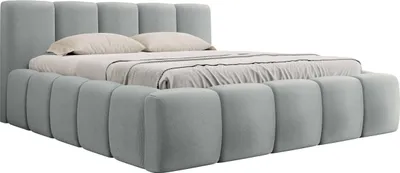 Produktbild von MIRJAN24 Polsterbett Kevson mit Bettkasten, Ehebett, Doppelbett, Schlafzimmer (Farbe: Paros 05, Größe: 160x200 cm)