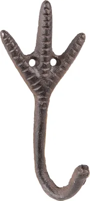 Immagine prodotto di Gancio da parete Clayre & Eef Paw 7x5x14 cm Ferro marrone