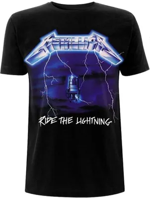 Image de T-shirt noir 2XL Metallica Ride The Lightning Tracks