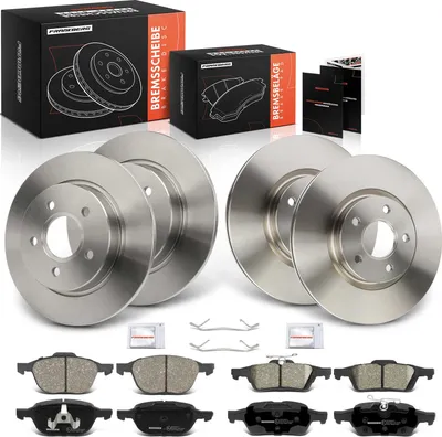 Immagine prodotto di Frankberg 4x dischi freno 8x pastiglie freno asse anteriore asse posteriore per Ford Focus III Focus III Turnier