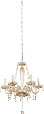Immagine prodotto di Lampada a sospensione a 6 luci E14 Cognac Basilano