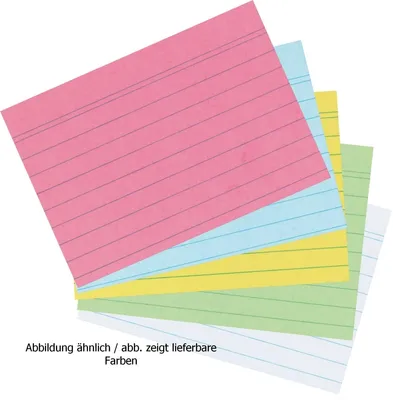 Immagine prodotto di Schede A7 foderate rosa PU=8x100 pezzi