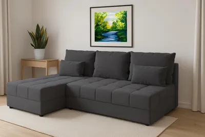 Produktbild von Couchgarnitur Eckcouch CARIM PIK L-Form, Schlaffunktion, Bettkasten