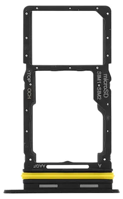 Obrázek produktu pro Clappio, přihrádka na SIM karty pro Galaxy A17 5G / 4G Hybrid, pro dvě karty Nano SIM a MicroSD, černá