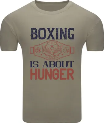 Produktbild von Diarbo Herren T-Shirt mit Boxliebhaber Aufdruck Khaki Gr.XL