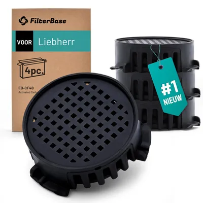 Aktivkohlefilter 4er-Pack für Liebherr & Miele Kühlschrank