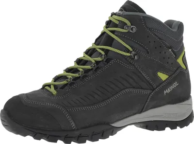 A single hiking boot is shown against a white background.
