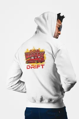 Produktbild von D&B Uni Hoodie ZIPST00215 Drift Weiß-Größe XL