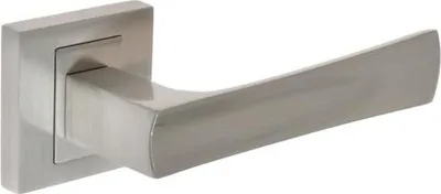 Produktbild von KUCHINOX NERO Türgriff mit eckiger Rosette, Nickel satiniert