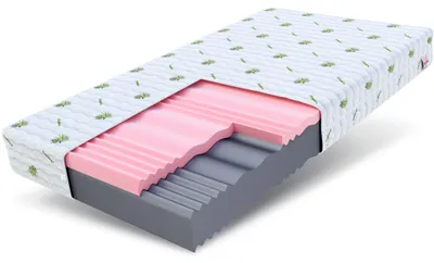 Image de Matelas en mousse à mémoire de forme, dimensions 80x200 cm, avec housse lavable