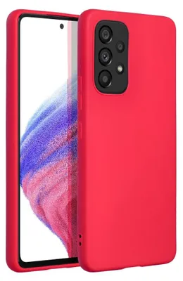 Imagen del producto de Funda de silicona para SAMSUNG Galaxy A53 5G, color rojo