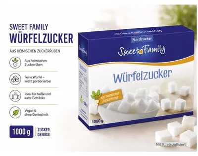 Produktbild von Sweet Family Würfelzucker 1000 g
