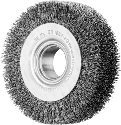 Produktbild von PFERD Wheel brushes crimped, wide, universal use, with hole, 8 cm, 1 Stück(e)