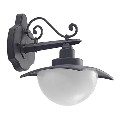 Produktbild von Lindby Außenwandleuchte Elinda, Höhe 29 cm, anthrazit, Glas