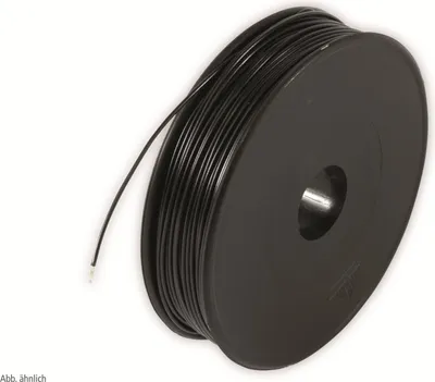 Produktbild von RAUTRONIC Litze, 1x0,75, 100m Spule, schwarz, LIYV