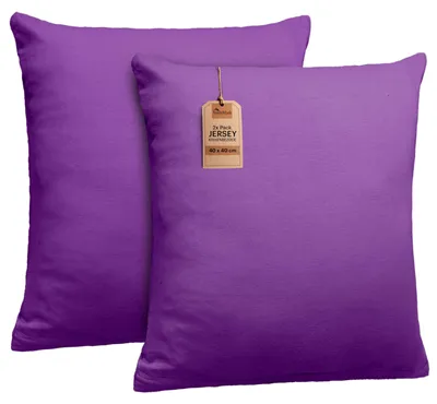 Obrázok produktu pre sada 2 obliečok na vankúše Obliečky na vankúše zo 100 % bavlny 40x40 cm Fialová