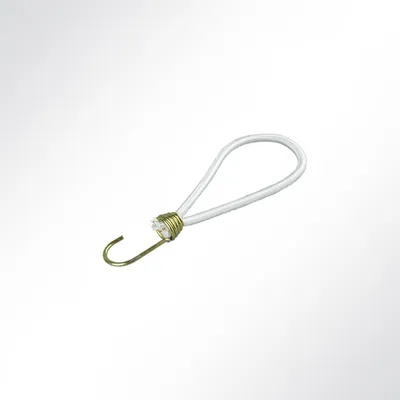 Produktbild von Lysel Expanderschlingen mit Spiralhaken I, (LxD) 200x6mm in weiß (10 Stück)