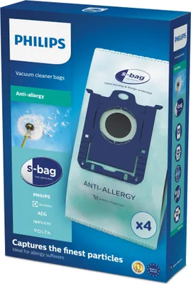 Produktbild von Philips Original sbag® Staubsauger Beutel, Antiallergie, 4 Stück (FC8022/04)