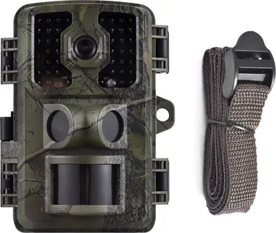 Obrázek produktu pro 4K divoká kamera, 16 MP, kamera pro pozorování divoké zvěře, sledovací kamera s 2,0palcovým TFT barevným displejem, PIR senzory, rychlost spouštění 0,5 s, podpora infračerveného nočního vidění, aktivace pohybem, vodotěsná (IP66)